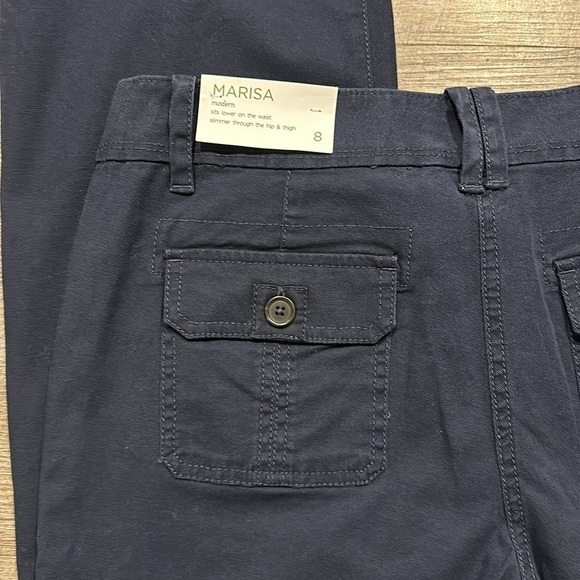 Loft Marisa Modern Navy Blue Utility carpenter trouser pants size 8 - Picture 11 of 11